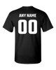 Adult Unisex T-Shirt Personalize Name and Number Sports Team Adult Unisex T-Shirt PrintTech S Black 