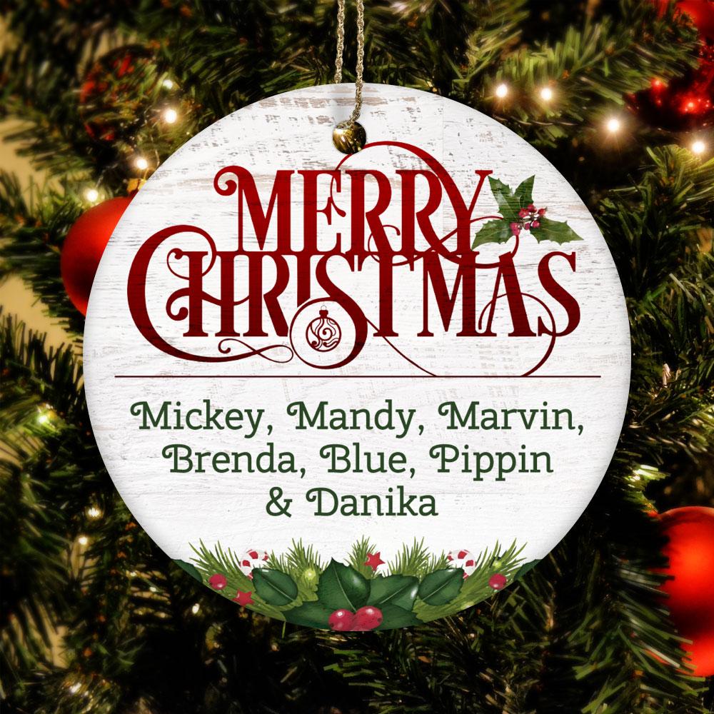 SUBORNC Ceramic Circle Ornament Housewares CustomCat 