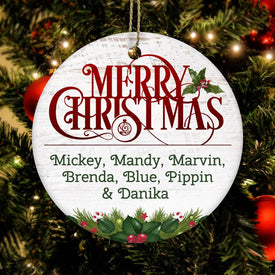 SUBORNC Ceramic Circle Ornament Housewares CustomCat 