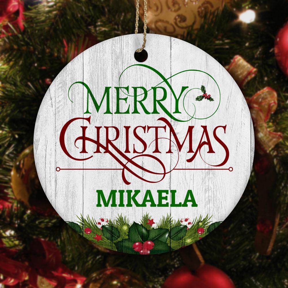 SUBORNC Ceramic Circle Ornament Housewares CustomCat 