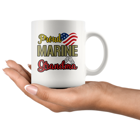 Image of Proud Marine Grandma Mug